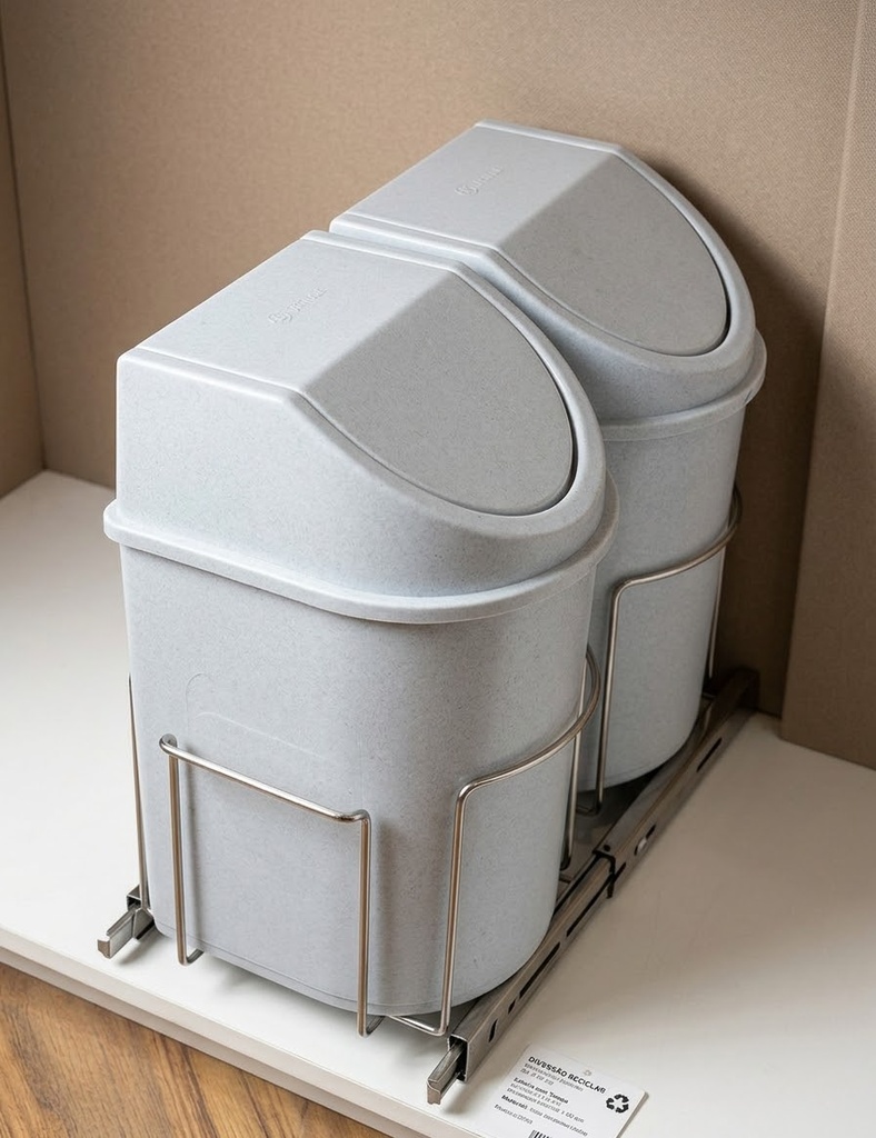 [0000002534988] LIXEIRA ECOLOGICA 24 L AÇO INOX 3318