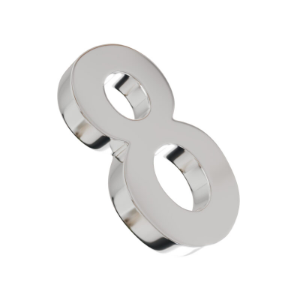 [0000002370280] ALGARISMO "8" IL-CAIXA-10 CM INOX POLIDO